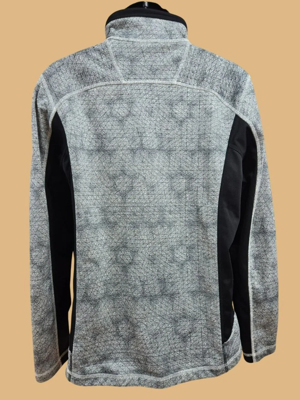 The North Face Gray Black Full Zip Fleece Jacket Medium